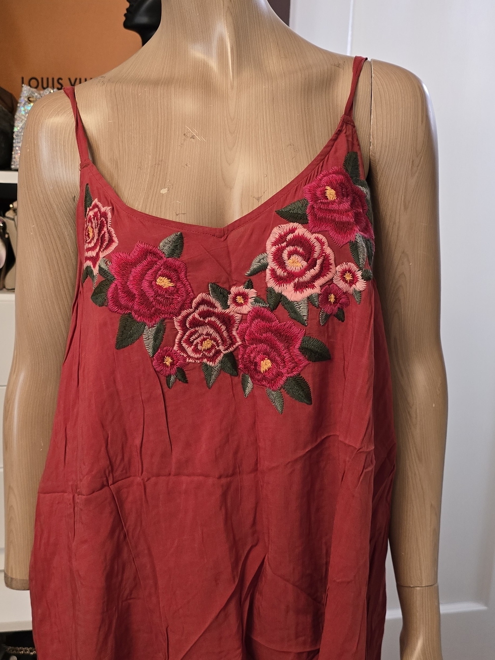 torrid Red Floral Embroidered Camisole